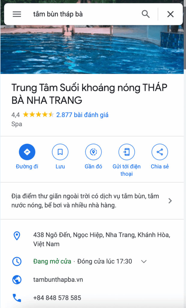 đánh giá tắm bùn tháp bà